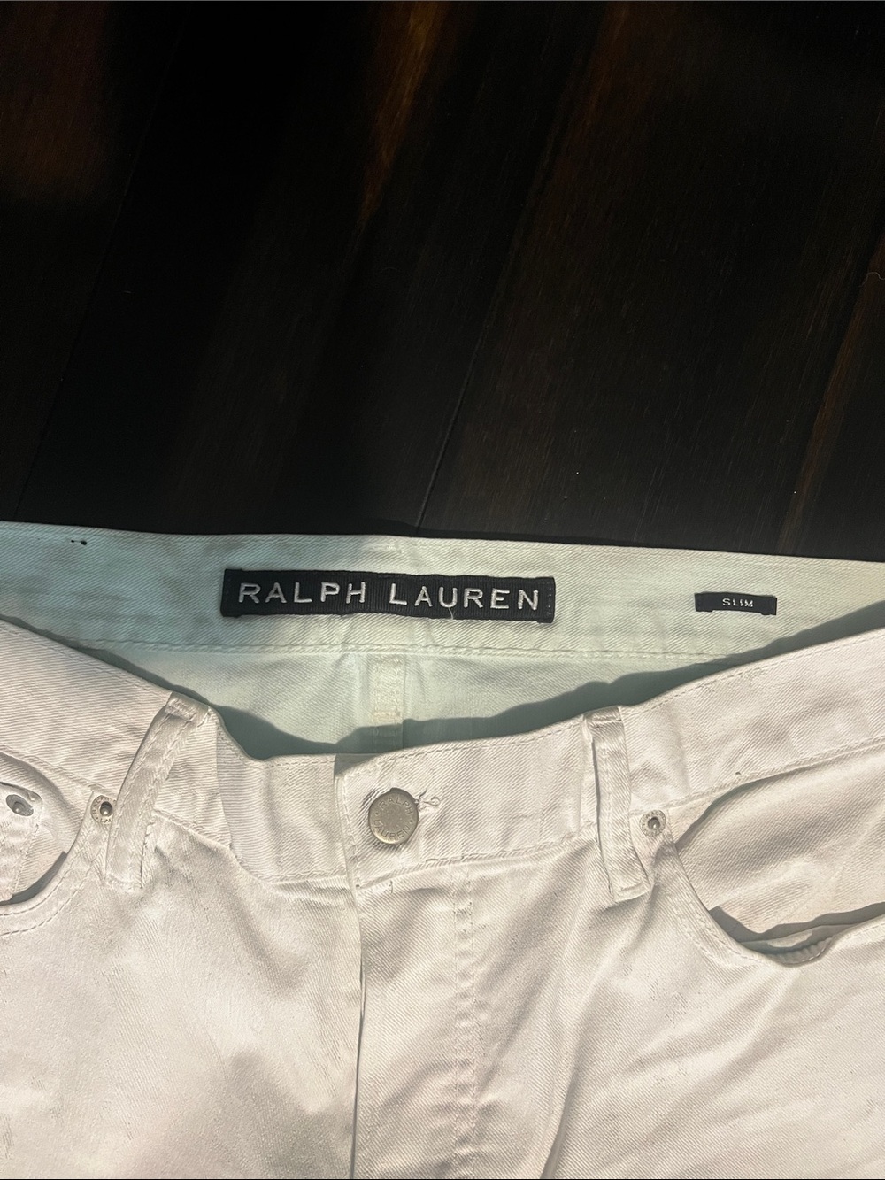 Ralph Lauren Black Label Men’s Slim White Painted Jeans. - Picture 2 of 8
